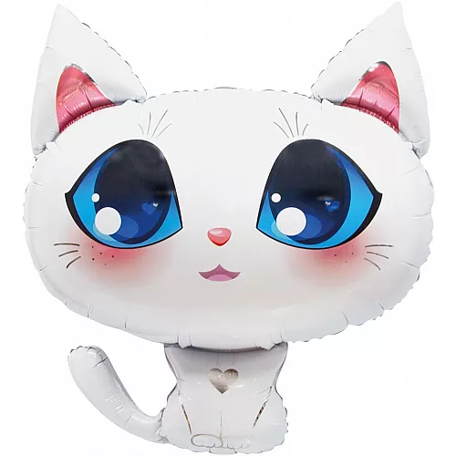 Шар Фигура Котенок Белый