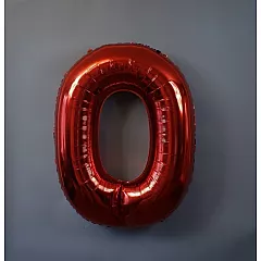 Шар фигура цифра 0 Red