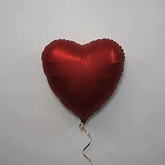 Шар сердце 18 Сатин Red