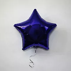 Шар звезда 18 металлик Фиолетовая