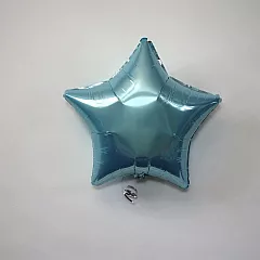 Шар звезда 18 металлик Голубая