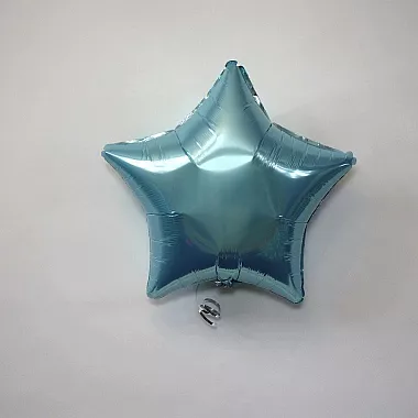 Шар звезда 18 металлик Голубая