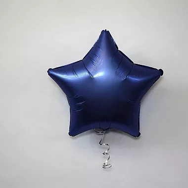 Шар звезда 19 Сатин Azure