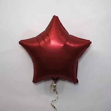 Шар звезда 19 Сатин Red